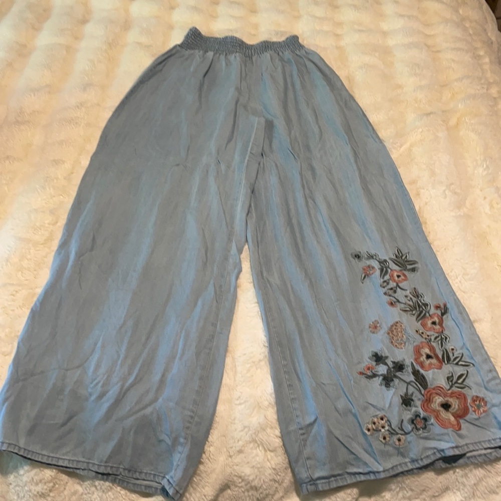 Boho chic wide leg pants